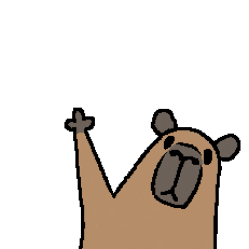 Barry the Capybara Waving